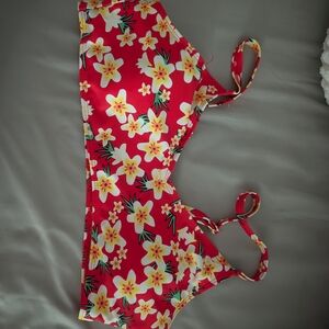 Floral Red Bikini Set